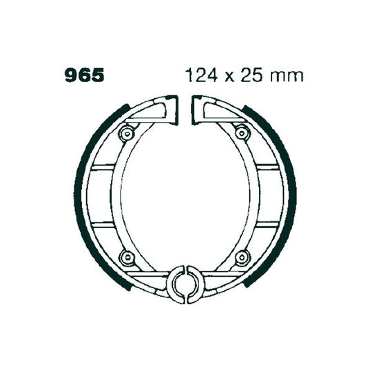 Brzdové čeľuste -sada EBC 965