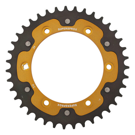 Reťazová rozeta SUPERSPROX STEALTH RST-312:39-GLD zlatá 39T, 525