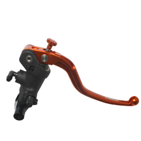 Radial brake master cylinder ACCOSSATO 19 x 20 with fixed lever,orange