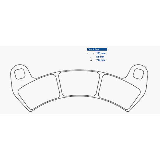 Brzdové obloženie CL BRAKES 1247 ATV1