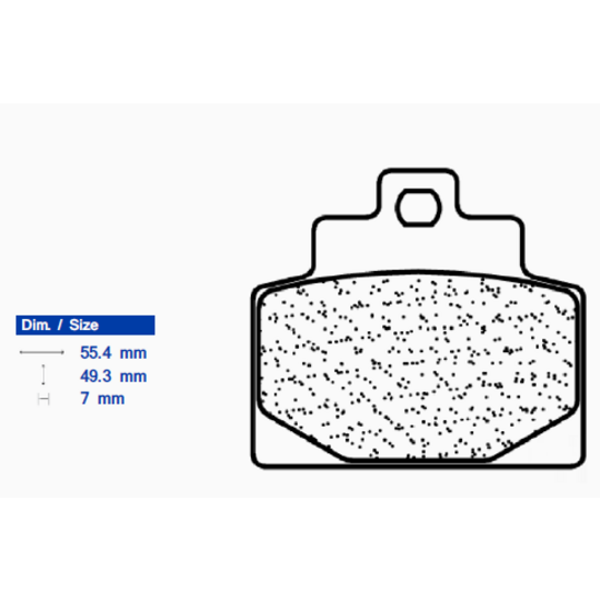Brzdové obloženie CL BRAKES 3109 MSC