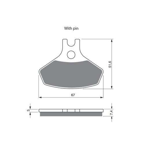 Brzdové obloženie GOLDFREN 291 K5