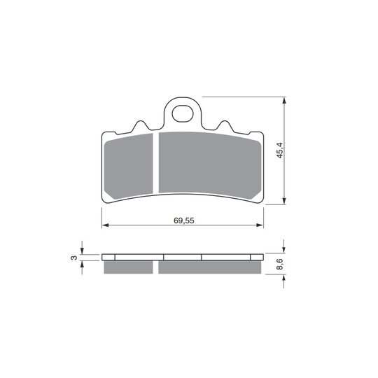 Brzdové obloženie GOLDFREN 305 S3