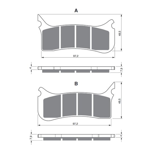 Brzdové obloženie GOLDFREN 212 GP6