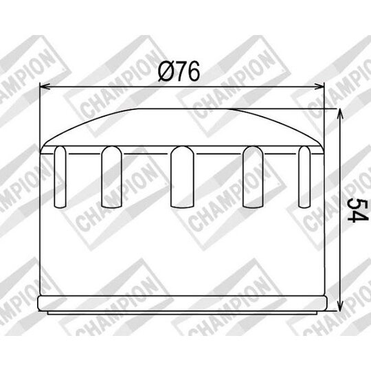 Olejový filter CHAMPION COF064 100609555