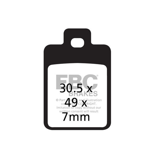 Brzdové obloženie EBC SFA255