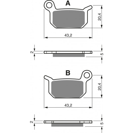 Brzdové obloženie GOLDFREN 190 S3