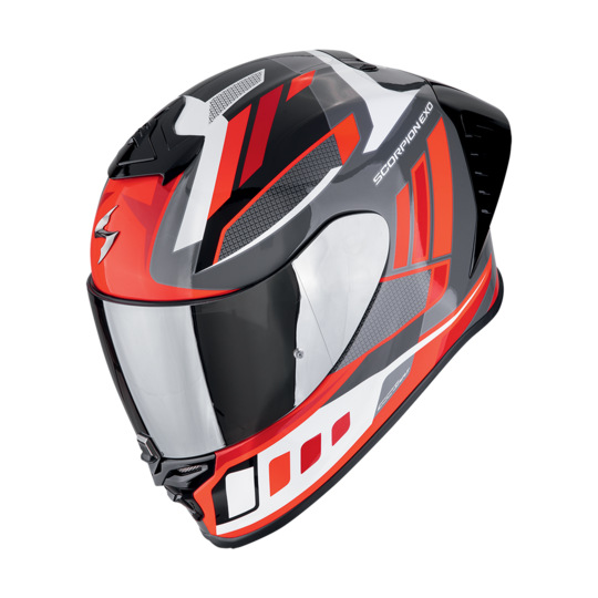 Scorpion prilba exo-r1 evo ii air - vital / grey-white-red - 111-503-367-04