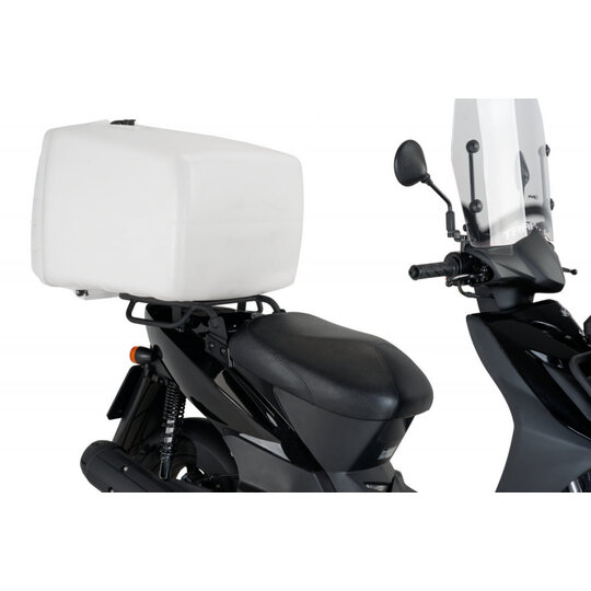 Vrchný kufor PUIG MEGA BOX 2328B biela 100l, so zámkom