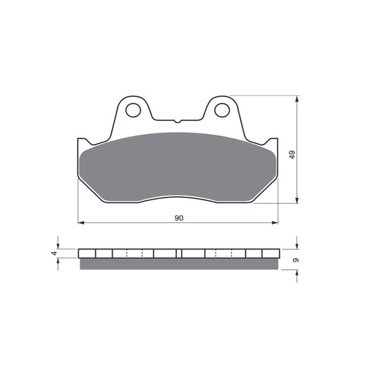 Brzdové obloženie GOLDFREN 049 AD  STREET