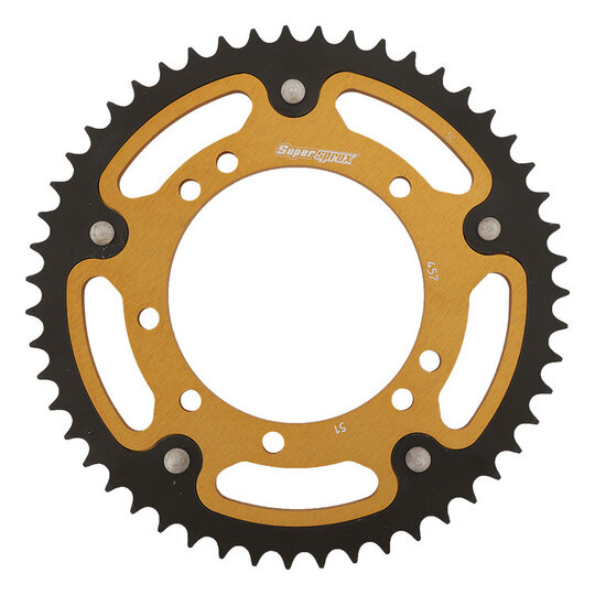 Reťazová rozeta SUPERSPROX STEALTH RST-457:51-GLD zlatá 51T, 420