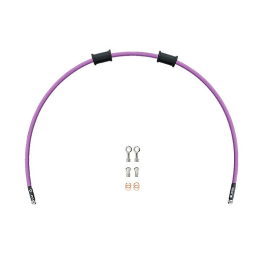 Hadica spojky Venhill POWERHOSEPLUS KAW-11010CS-PU (1 hadica v sade) Purple hoses, stainless fittings