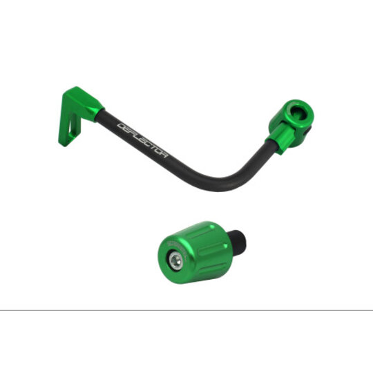 Lever guard ACCOSSATO with black hose and joint left, aluminium