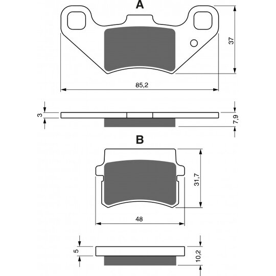 Brzdové obloženie GOLDFREN 288 S3