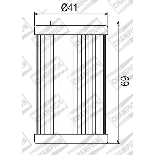 Olejový filter CHAMPION COF555 100609605