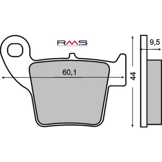Brzdové obloženie RMS 225100660 organické