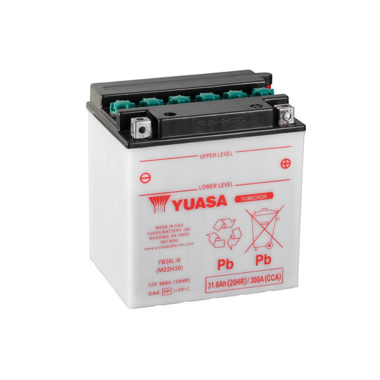 Yumicron battery NO ACID YUASA YB30L-B