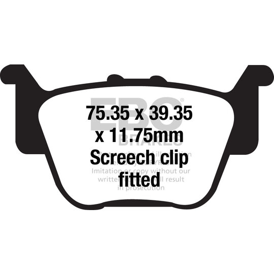 Brzdové obloženie EBC FA714R