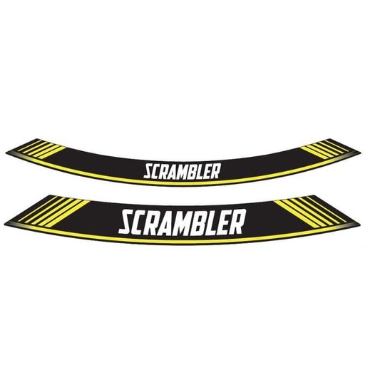 Linka na ráfik PUIG SCRAMBLER 9134G žltá linky na ráfik - sada 8ks