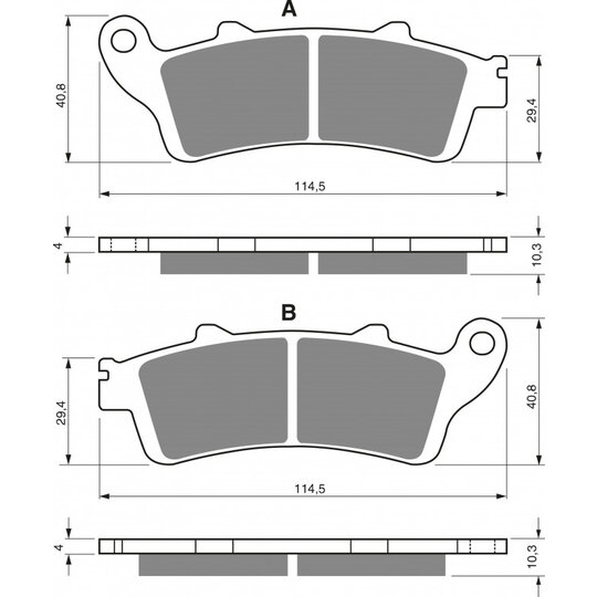 Brzdové obloženie GOLDFREN 327 AD  STREET