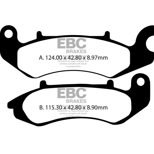 Brzdové obloženie EBC FA711V