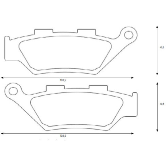 Brzdové obloženie ACCOSSATO AGPA186 ST