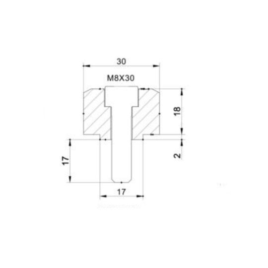 Zrkadlový adaptér PUIG ADAPTER REAR MIRROR HI-TECH IV BMW G310R C/BLACK 9850N čierna na koniec tyče