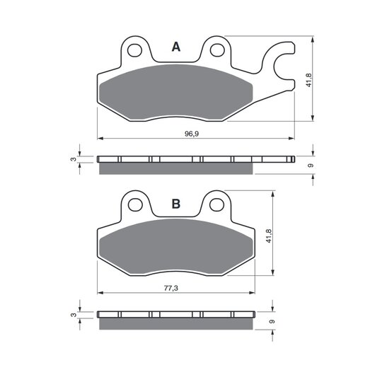 Brzdové obloženie GOLDFREN 332 S3