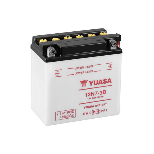 Conventional 12V battery NO ACID YUASA 12N7-3B