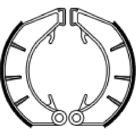 Brzdové čeľuste FERODO 225129220