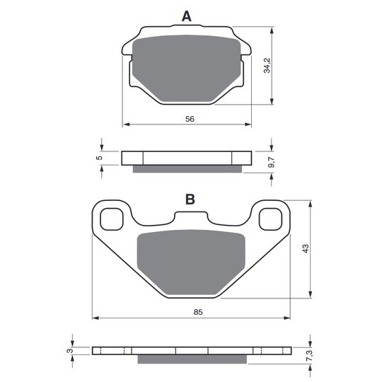 Brzdové obloženie GOLDFREN 094 K5