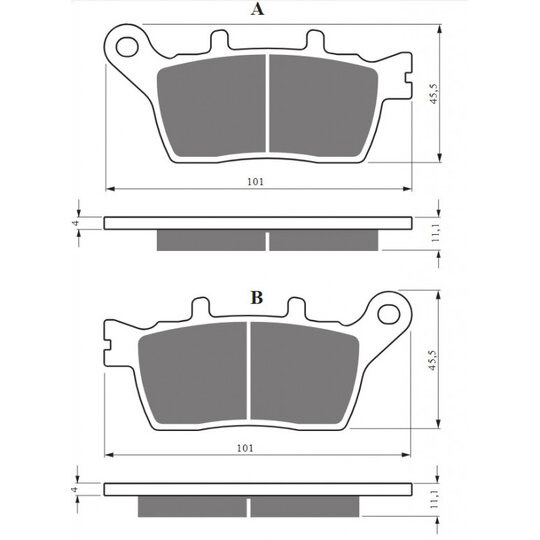 Brzdové obloženie GOLDFREN 424 S3