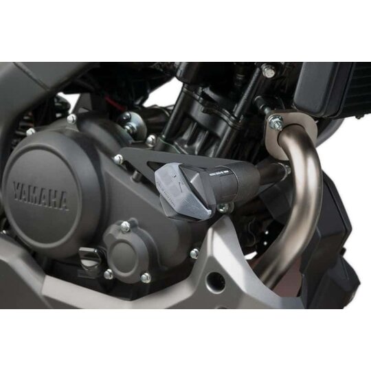 Posuvníky rámu PUIG R12 7723N čierny s šedou gumou