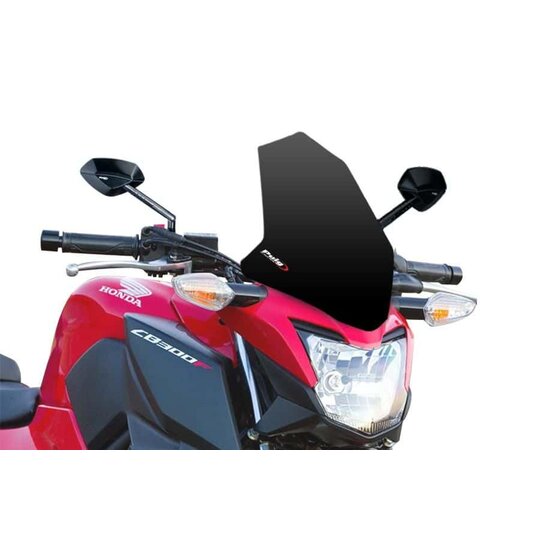Plexi na motorku PUIG NEW. GEN SPORT 7655N čierna