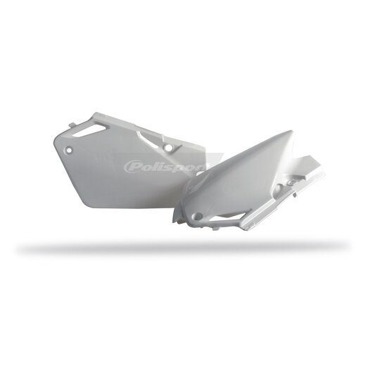 Bočné číslové tabuľky POLISPORT (pár) biela