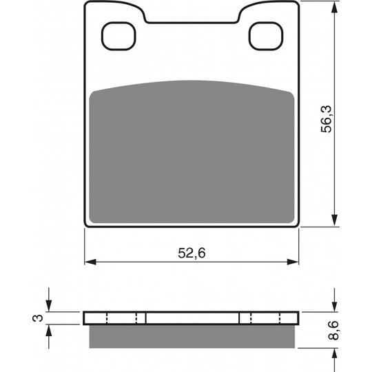 Brzdové obloženie GOLDFREN 129 AD  STREET