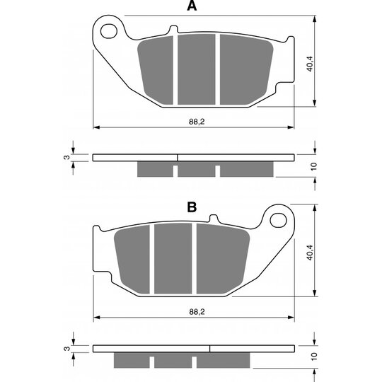 Brzdové obloženie GOLDFREN 311 S33 STREET Zadná