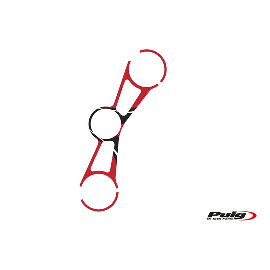 Ochranné nálepky na "okuliare" PUIG RADIKAL 3710R červené