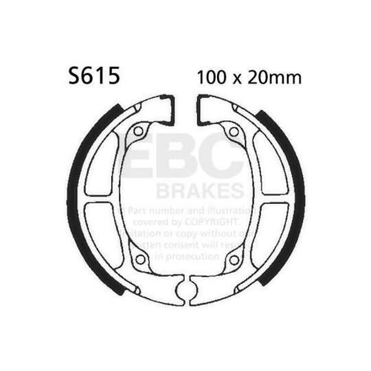 Brzdové čeľuste -sada EBC S615