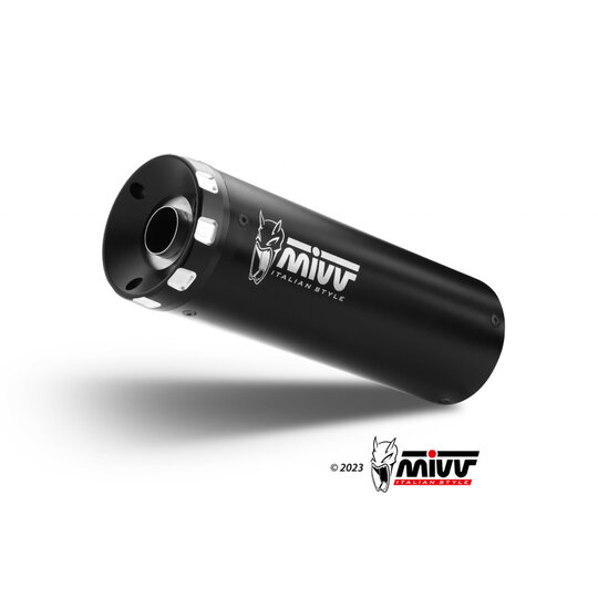 2 koncovky výfuku MIVV HR-1 HD.004.LH1BA čierna