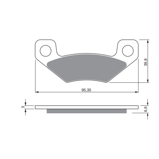 Brzdové obloženie GOLDFREN 315 K5