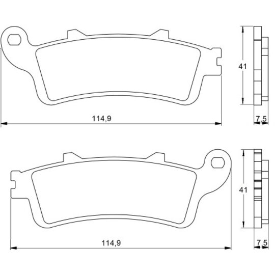 Brzdové obloženie ACCOSSATO AGPA16 OR