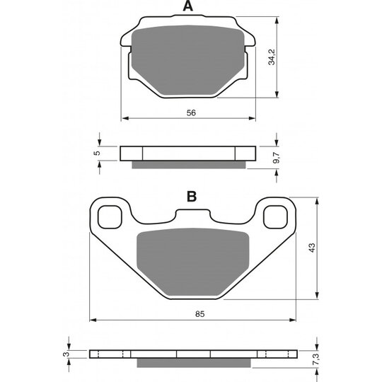 Brzdové obloženie GOLDFREN 094 AD  STREET