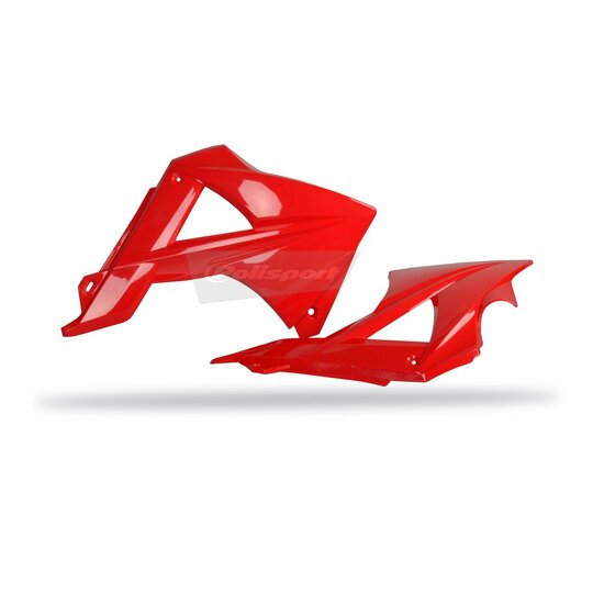 Spojler chladiča POLISPORT (pár) červené