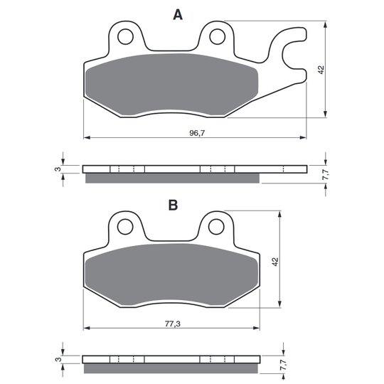 Brzdové obloženie GOLDFREN 009 K1