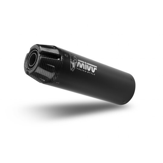 Výfuk kompletný 2x1 MIVV HR-1 Y.077.LH1BG Black with carbon cap