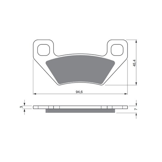 Brzdové obloženie GOLDFREN 254 AD