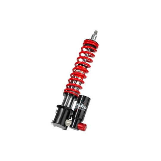 Front Monoshock BITUBO adjustable: spring preload, compression red spring