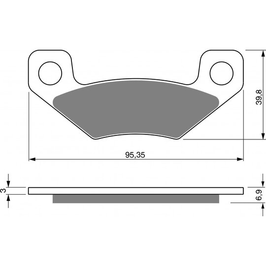 Brzdové obloženie GOLDFREN 315 AD  STREET