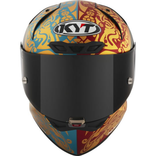 Kyt prilba - kx-1 race gp bastianini india replica 2023 - Y6KX0004-KYT KX-1 RACE GP BASTIANINI IDN REP.23 MATT WO SPONSOR E06-FIM (4) (Large)